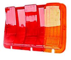 67-68 TAIL LIGHT LENS WITH AMBER PAIR